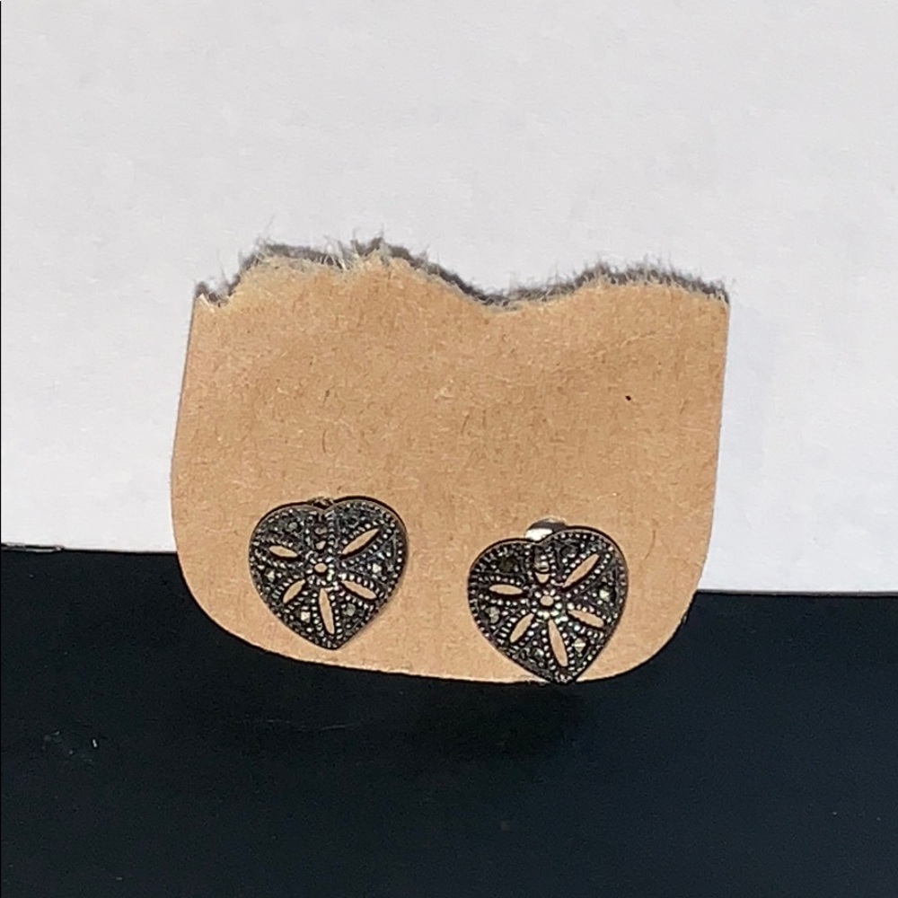 3/$7 Small Bronze Heart-Shaped Earrings